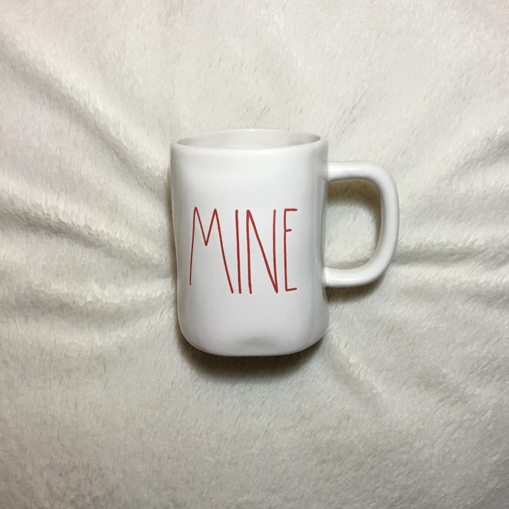 Rae Dunn Light Red LL Mine Valentine Mug NWT New